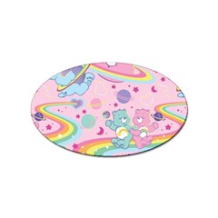 Bears Kawaii Pattern Sticker (oval) by Grandong