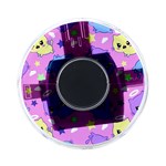 Seamless Pattern With Cute Kawaii Kittens On-the-Go Memory Card Reader Back