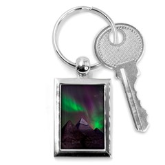 Aurora Northern Lights Phenomenon Atmosphere Sky Key Chain (rectangle) by Grandong