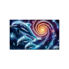 Dolphins Fantasy Sticker Rectangular (10 Pack) by Ravend