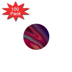 Stars Shimmering Galaxy Ocean 1  Mini Buttons (100 Pack)  by Ravend