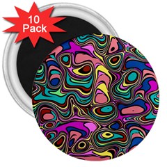 Bending Rotate Distort Waves 3  Magnets (10 Pack)  by Ravend