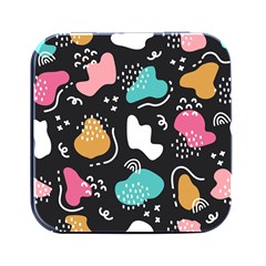 Art Pattern Design Background Print Square Metal Box (black) by Vaneshop