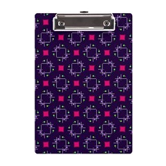 Geometric Pattern Retro Style Background A5 Acrylic Clipboard by Vaneshop