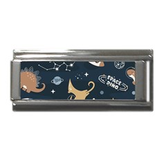 Space Theme Art Pattern Design Wallpaper Superlink Italian Charm (9mm) by Vaneshop