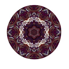 Rosette Kaleidoscope Mosaic Abstract Background Mini Round Pill Box (pack Of 5) by Vaneshop