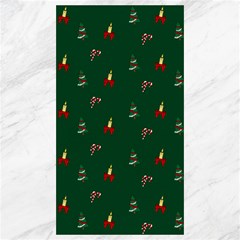 Christmas Green Pattern Background Canvas 40  X 72  by Pakjumat