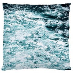 Ocean Wave Standard Premium Plush Fleece Cushion Case (one Side) by Jack14