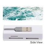 Blue Crashing Ocean Wave Memory Card Reader (Stick) Front
