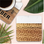 Ceramic-portugal-tiles-wall- Marble Wood Coaster (Square) Front