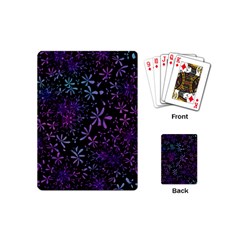 Retro-flower-pattern-design-batik Playing Cards Single Design (mini) by Amaryn4rt