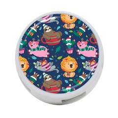 Funny-animal Christmas-pattern 4-port Usb Hub (two Sides) by Amaryn4rt