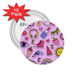Fashion-patch-set 2 25  Buttons (10 Pack)  by Amaryn4rt