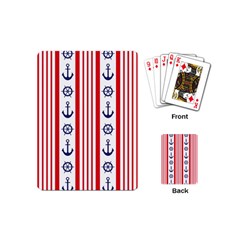 Nautical-papers-nautical-background Playing Cards Single Design (mini) by Amaryn4rt