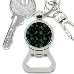Memphis-seamless-patterns-abstract-jumble-textures Bottle Opener Key Chain by Amaryn4rt