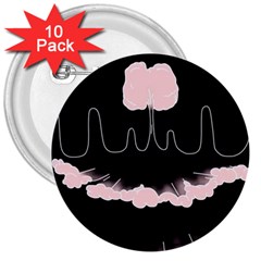 Garage Indie Arctic Monkeys Psychedelic Punk Rock 3  Buttons (10 Pack)  by Sarkoni