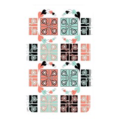 Mint Black Coral Heart Paisley Memory Card Reader (rectangular) by Pakjumat