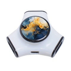Abstract Marble Design Background 3-port Usb Hub by Pakjumat