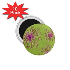 Dandelion Flower Background Nature Flora Drawing 1 75  Magnets (10 Pack)  by Pakjumat
