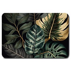 Tropical Leaves Foliage Monstera Nature Home Large Doormat by Pakjumat