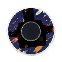 Space Galaxy Planet Universe Stars Night Fantasy On-the-go Memory Card Reader by Pakjumat