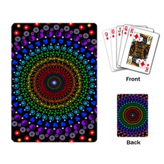 3d Psychedelic Shape Circle Dots Color Playing Cards Single Design (rectangle) by Modalart