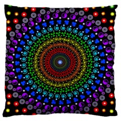 3d Psychedelic Shape Circle Dots Color Standard Premium Plush Fleece Cushion Case (one Side) by Modalart