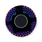 3d Psychedelic Shape Circle Dots Color On-the-Go Memory Card Reader Front
