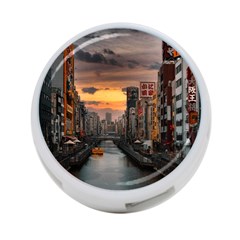 River Buildings City Urban 4-port Usb Hub (one Side) by Sarkoni