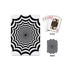 Spider Web Hypnotic Playing Cards Single Design (mini) by Amaryn4rt