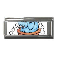 Elephant Bad Shower Superlink Italian Charm (9mm) by Amaryn4rt