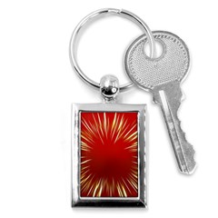 Color Gold Yellow Background Key Chain (rectangle) by Amaryn4rt