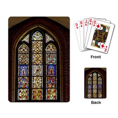 Stained Glass Window Old Antique Playing Cards Single Design (rectangle) by Sarkoni