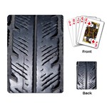 Mature Black Auto Altreifen Rubber Pattern Texture Car Playing Cards Single Design (Rectangle) Back