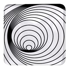 Spiral Eddy Route Symbol Bent Square Glass Fridge Magnet (4 Pack) by Amaryn4rt