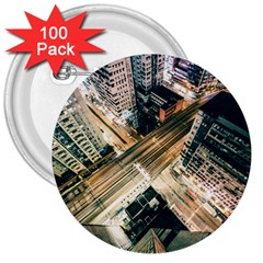 Architecture Buildings City 3  Buttons (100 Pack)  by Amaryn4rt