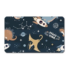 Space Theme Art Pattern Design Wallpaper Magnet (rectangular) by Proyonanggan