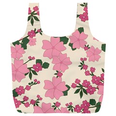 Floral Vintage Flowers Full Print Recycle Bag (xxxl) by Dutashop