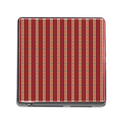 Pattern Background Red Stripes Memory Card Reader (square 5 Slot) by Amaryn4rt