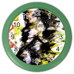 Canvas Acrylic Digital Design Art Color Wall Clock by Amaryn4rt