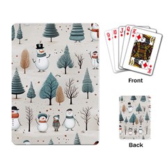 Snowman Snow Christmas Playing Cards Single Design (rectangle) by Ravend