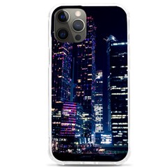 Black Building Lighted Under Clear Sky Iphone 12 Pro Max Tpu Uv Print Case by Modalart