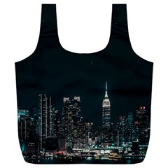 Skyline Photography Of Buildings Full Print Recycle Bag (xxxl) by Modalart