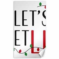 Let s Get Lit Christmas Jingle Bells Santa Claus Canvas 40  X 72  by Ndabl3x