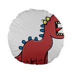 Dinosaur Dragon Drawing Cute Standard 15  Premium Round Cushions Front