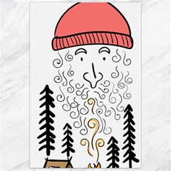 Santa Claus Cabin Hut Campfire Canvas 24  X 36  by Ndabl3x