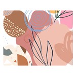 Abstract Circles Art Design Premium Plush Fleece Blanket (Large) 80 x60  Blanket Front