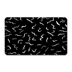 Scribbles Lines Drawing Picture Magnet (rectangular) by Sarkoni