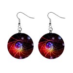 Physics Quantum Physics Particles Mini Button Earrings Front