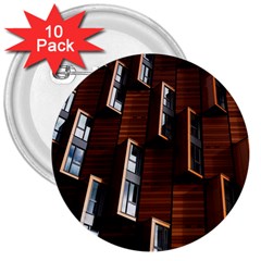 Abstract Architecture Building Business 3  Buttons (10 Pack)  by Amaryn4rt